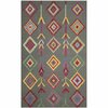 Safavieh 3 x 5 ft. Bellagio Hand Tufted Rug, Small Rectangle - Dark Grey and Multi Color BLG551A-3